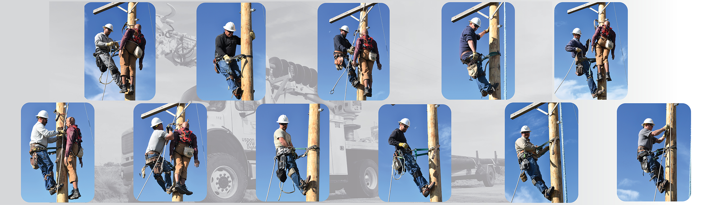 Line Work In Progress Do Not Energize OSHA Warning Utility Pole Wrap FMG302